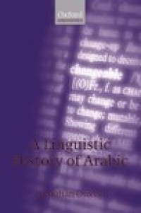 A Linguistic history of arabic