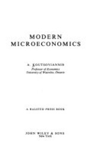 Ringkasan modern microeconomics